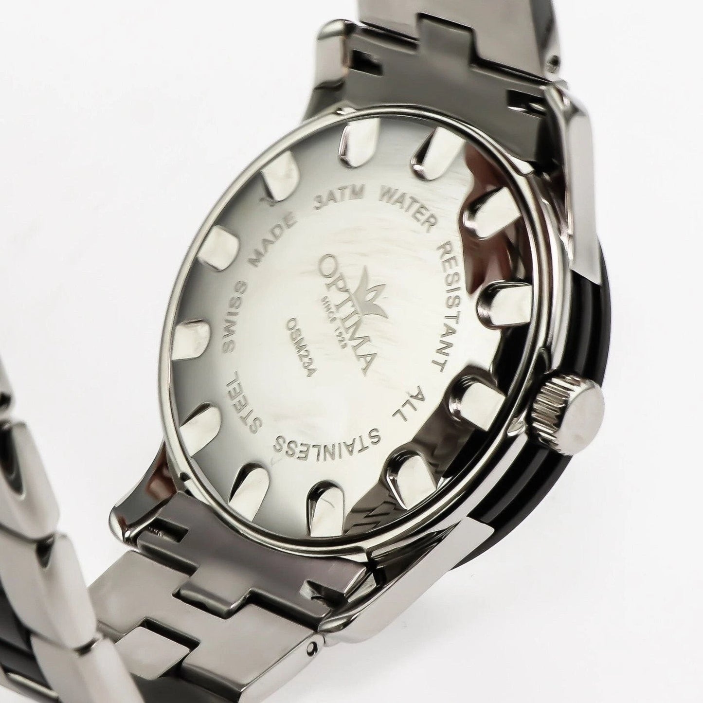 Optima • Swiss Watch • Stainless Steel • 43mm • Quartz • 3ATM • OSM234