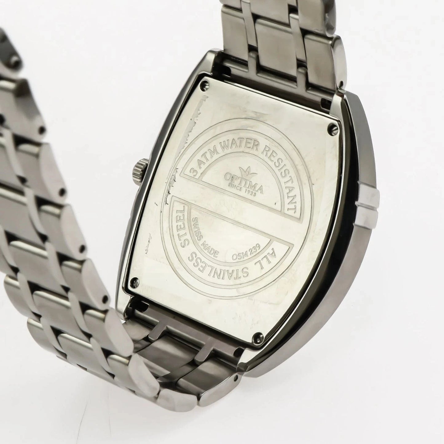 Optima • Swiss Watch • Stainless Steel • 43mm • Quartz • 3ATM • OSM239
