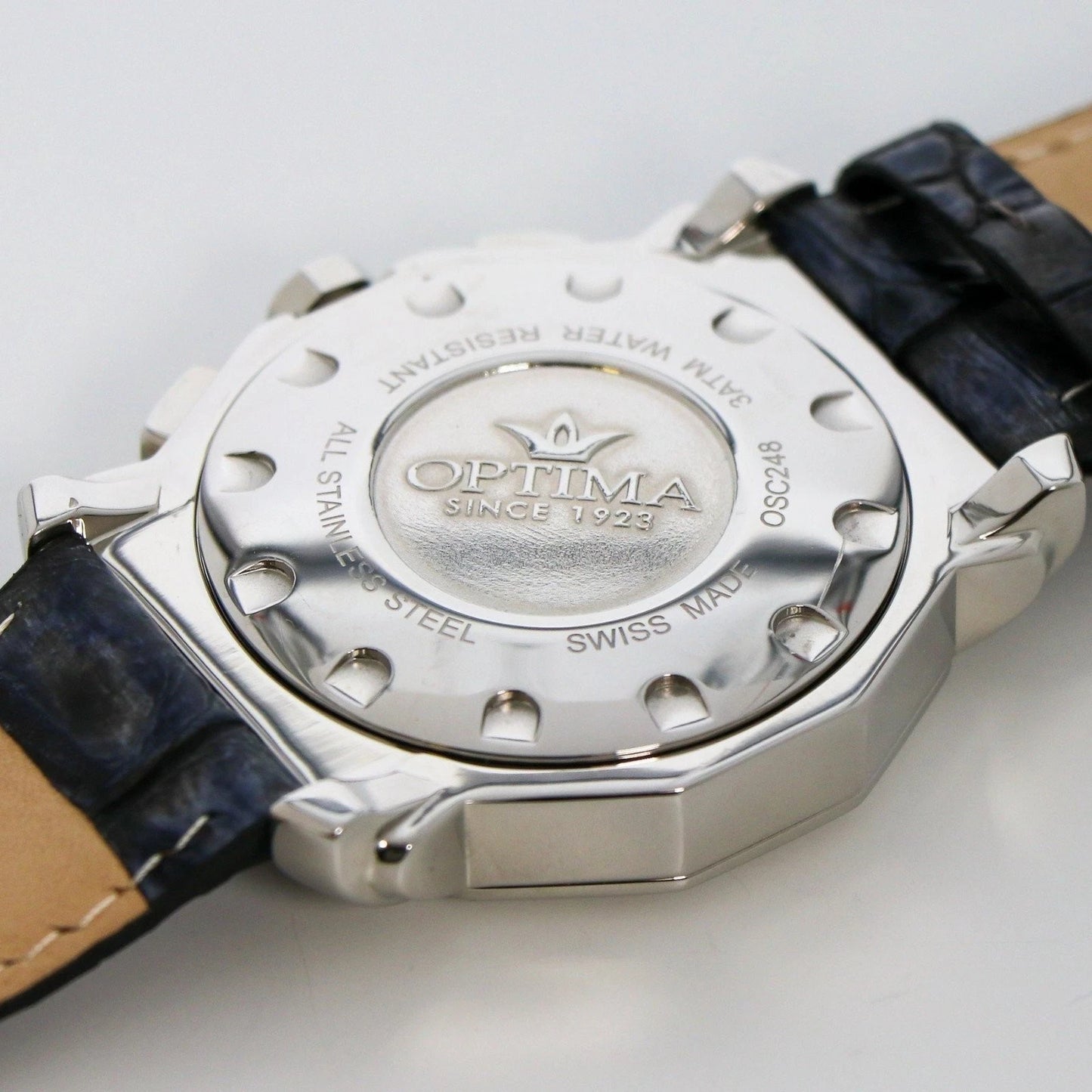 Optima • Swiss Chronograph Watch • Stainless Steel • 43 mm • Quartz • 3ATM