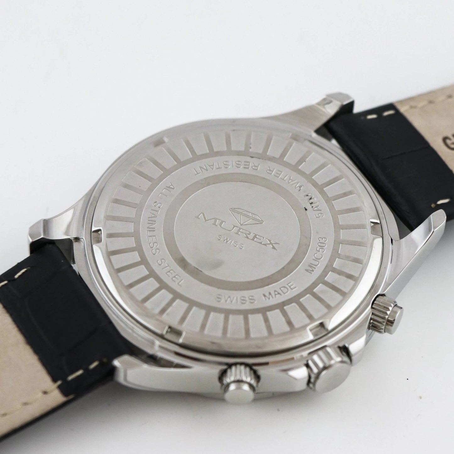 Murex Swiss 44mm Chronograph Watch Stainless Steel Quartz 5 ATM MUC503