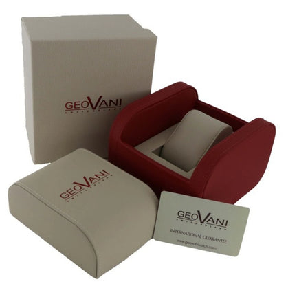 Geovani Swiss 44mm Stainless Steel PVD Rose Gold Quartz Watch 3ATM GOB511