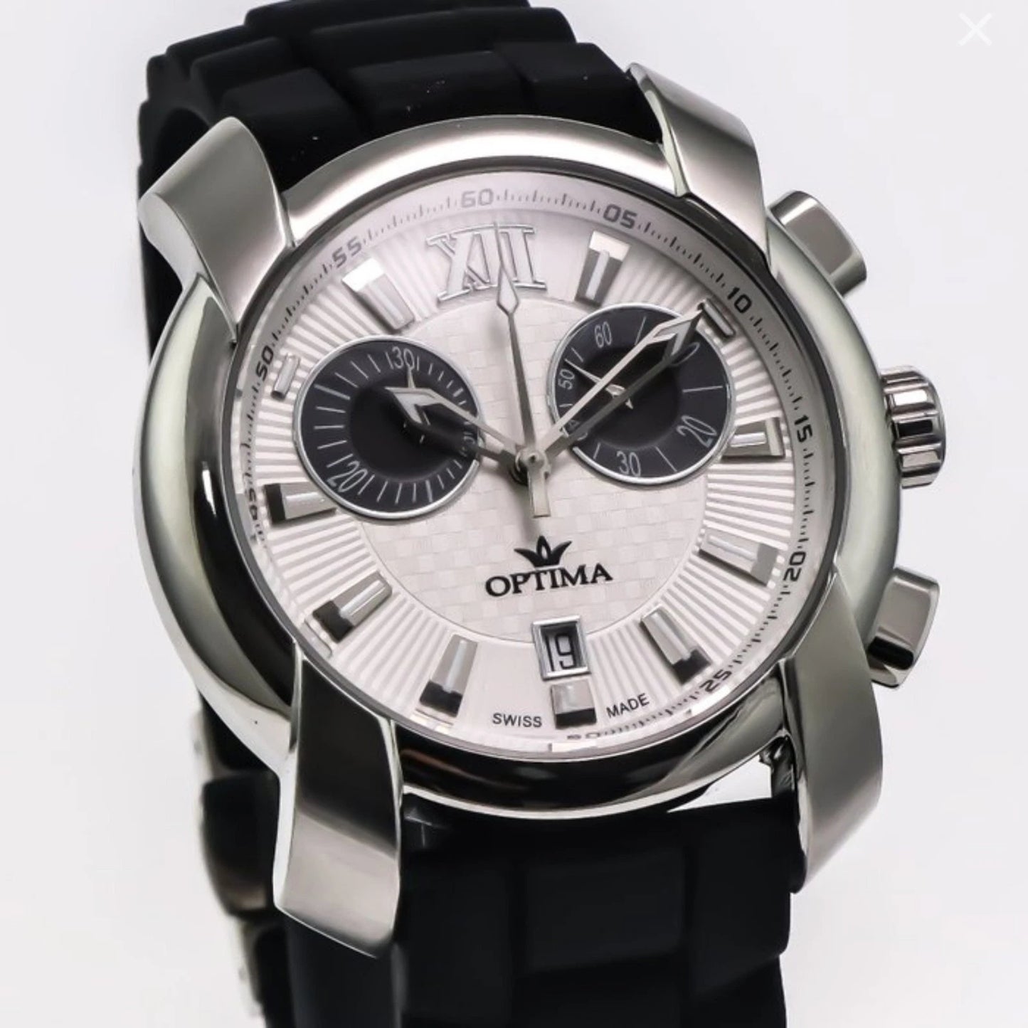 Optima Swiss Chronograph Watch 43mm Stainless Steel Quartz 5ATM OSC275