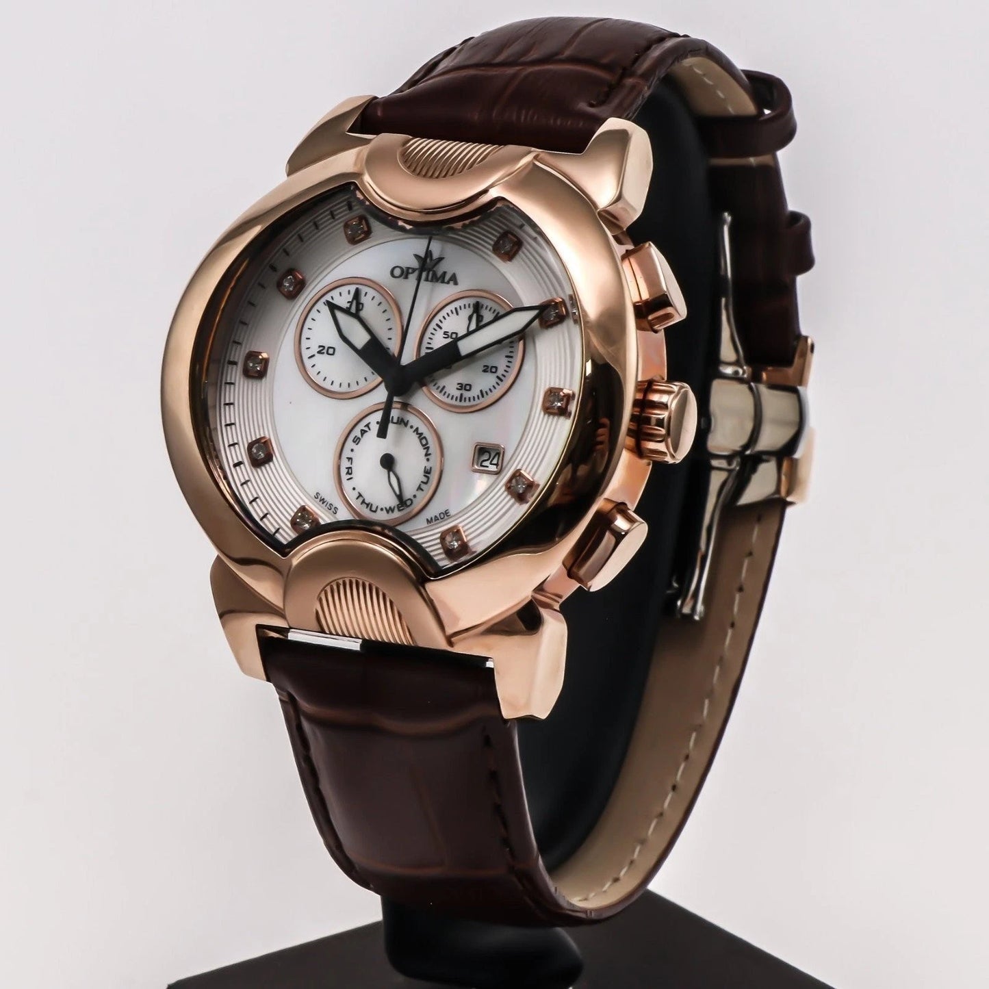 Optima • 45.9 mm •Swiss Chronograph Watch • Date SubDay • WR30MM • OSC233