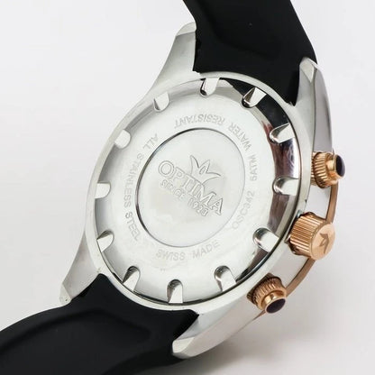 Optima • Swiss Chronograph Watch • Stainless Steel Quartz • 47mm • 5ATM • OSC342