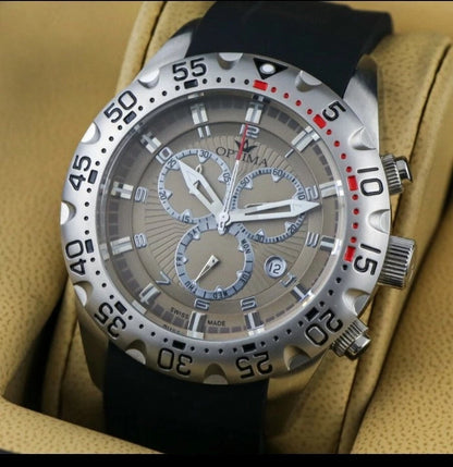 Optima • Swiss Chronograph Watch • Stainless Steel • 47mm Quartz • OSC342 • 5ATM