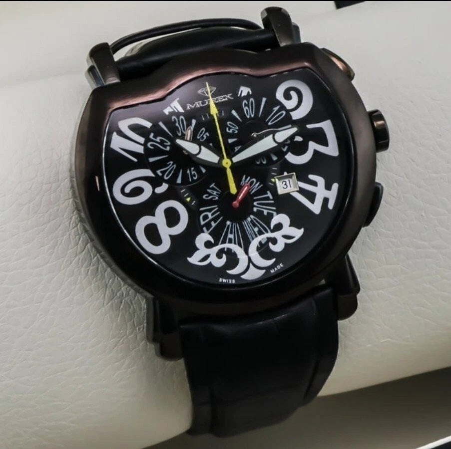 MUREX Swiss Chronograph Stainless Steel Quartz Watch 42.5x52mm 3ATM ISC792