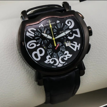 MUREX Swiss Chronograph Stainless Steel Quartz Watch 42.5x52mm 3ATM ISC792