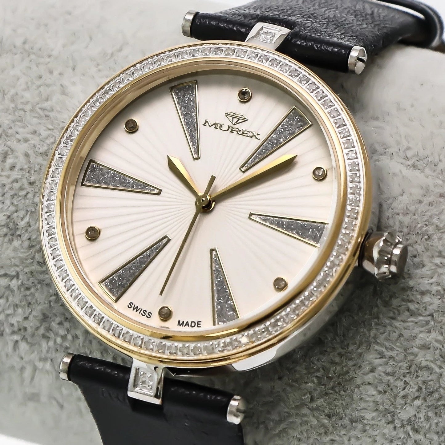 Murex • Swiss Diamond Watch • 88 White Diamonds 0.52ct • Quartz • MUL525