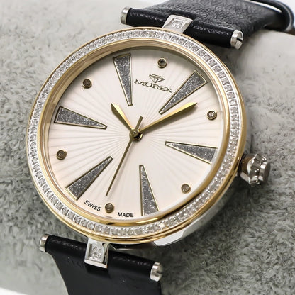 Murex • Swiss Diamond Watch • 88 White Diamonds 0.52ct • Quartz • MUL525