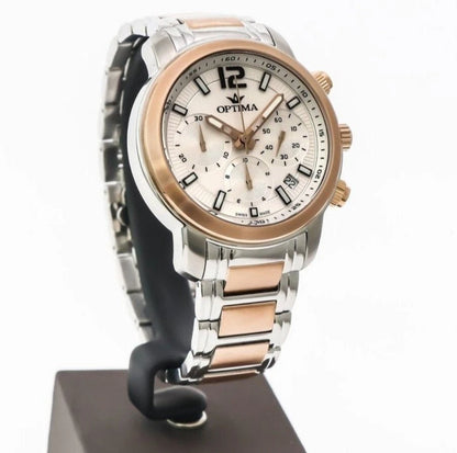 Optima •Swiss Chronograph Watch •OSC399-SR-1 • Day Date Quartz