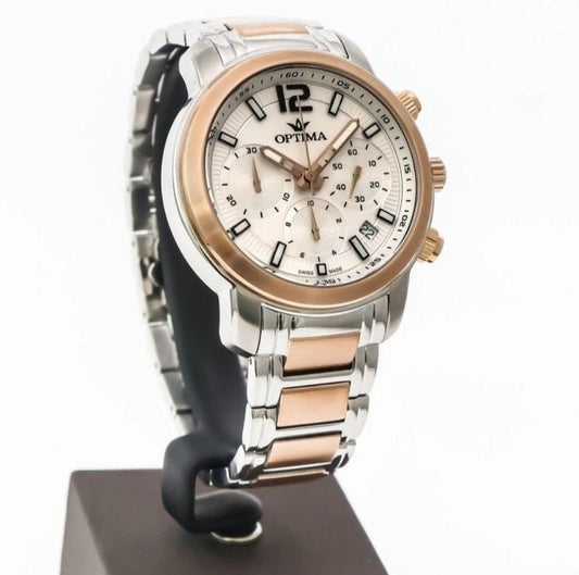Optima •Swiss Chronograph Watch •OSC399-SR-1 • Day Date Quartz