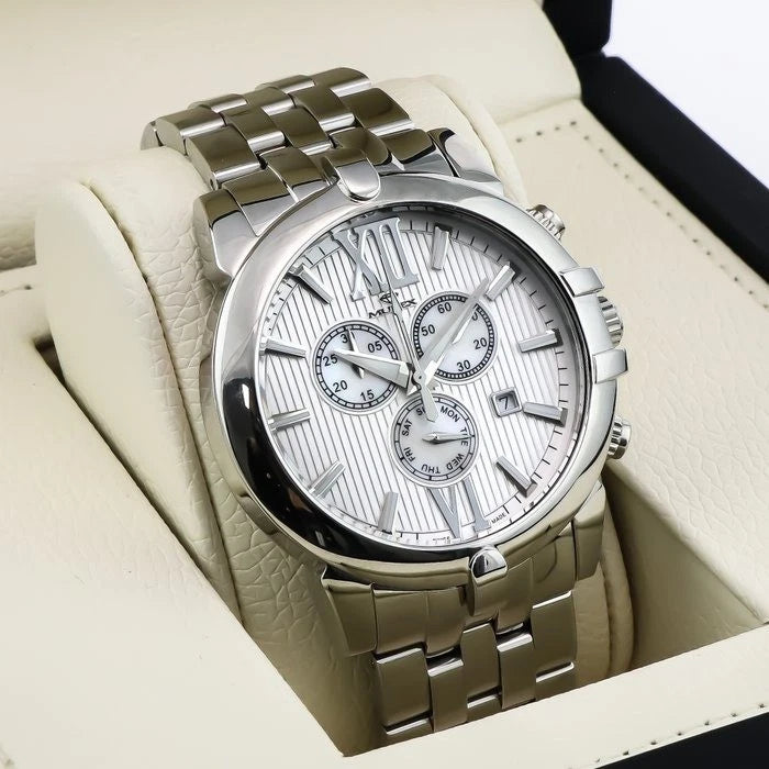 Murex Swiss 45mm Chronograph Watch Stainless Steel Quartz 5 ATM MUC512
