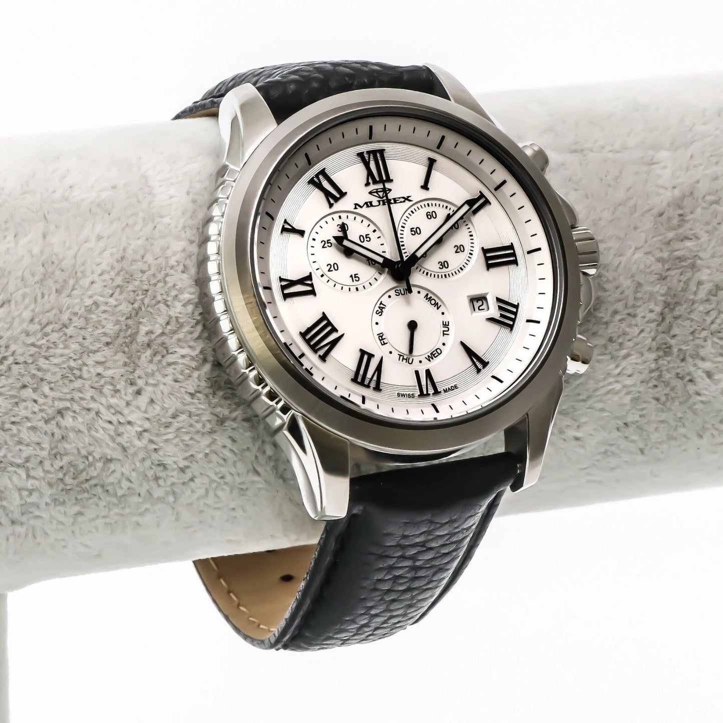 Murex Swiss 47mm Chronograph Watch Stainless Steel Quartz 5 ATM MUC539