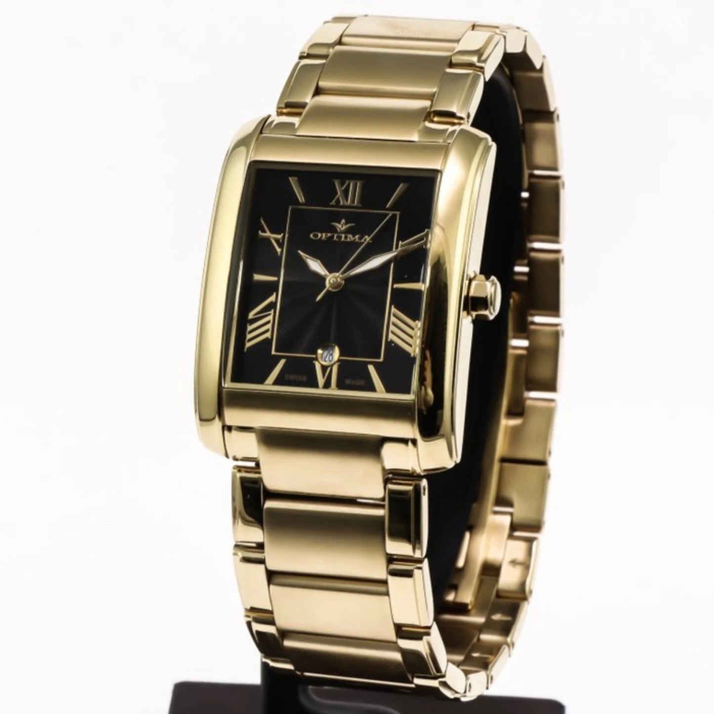 Optima Swiss Watch PVD Gold & Stainless Steel Quartz 30mm OSM140 3ATM