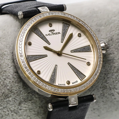 Murex • Swiss Diamond Watch • 88 White Diamonds 0.52ct • Quartz • MUL525
