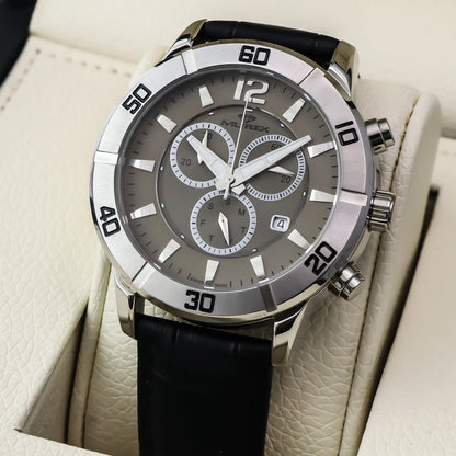 Murex Swiss 45mm Chronograph Watch Stainless Steel Quartz 5 ATM• MUC526