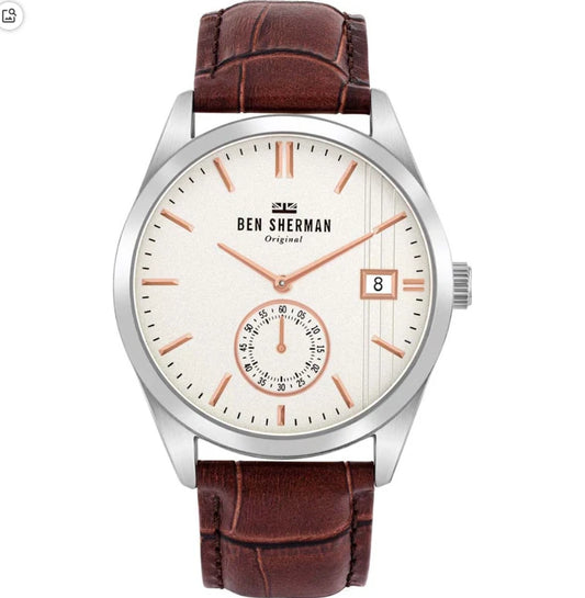 Ben Sherman Men Watch • Spitalfields Heritage • 43mm • Quartz • 3ATM • WB039T