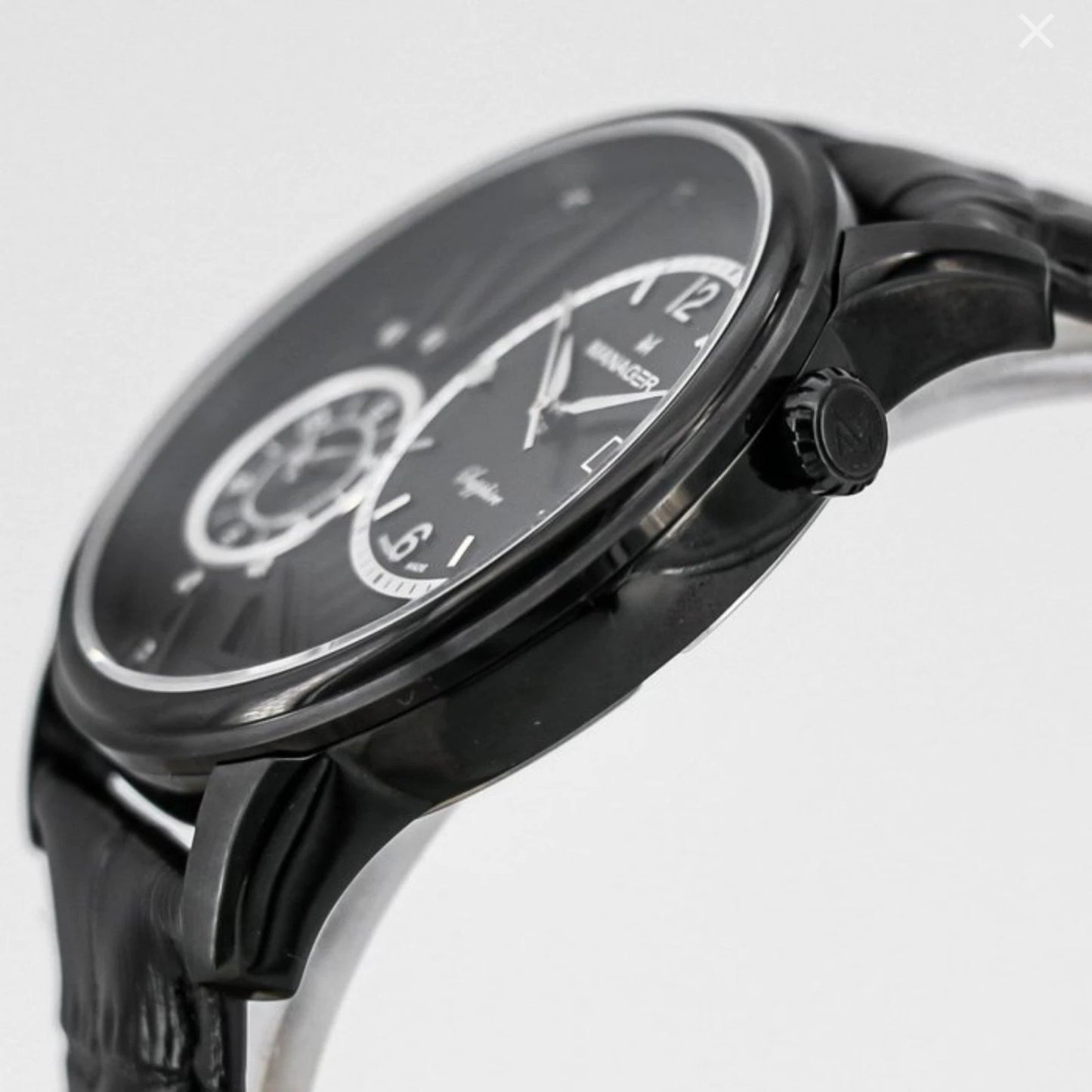 Manager Watches • Dual Time • Stainless Steel • 44mm Quartz • 5ATM Saphire
