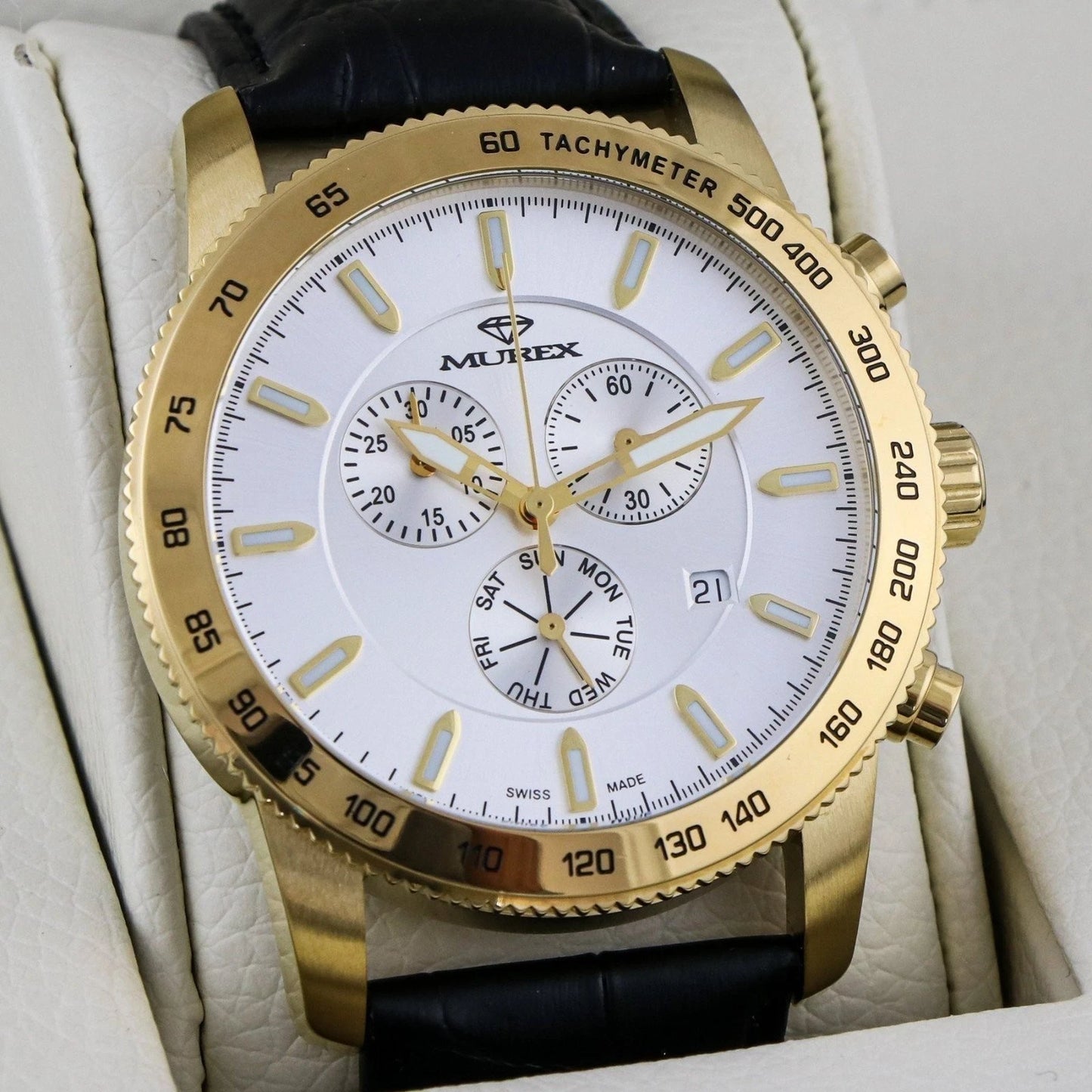 Murex • Swiss Chronograph Watch • Stainless Steel • Quartz • 44.5mm • MUC591