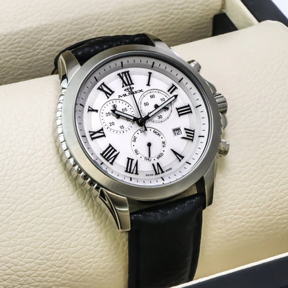 Murex Swiss 47mm Chronograph Watch Stainless Steel Quartz 5 ATM MUC539