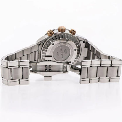 Murex Swiss Chronograph Watch 49mm Stainless Steel & PVD Rose Gold Quartz MUC594