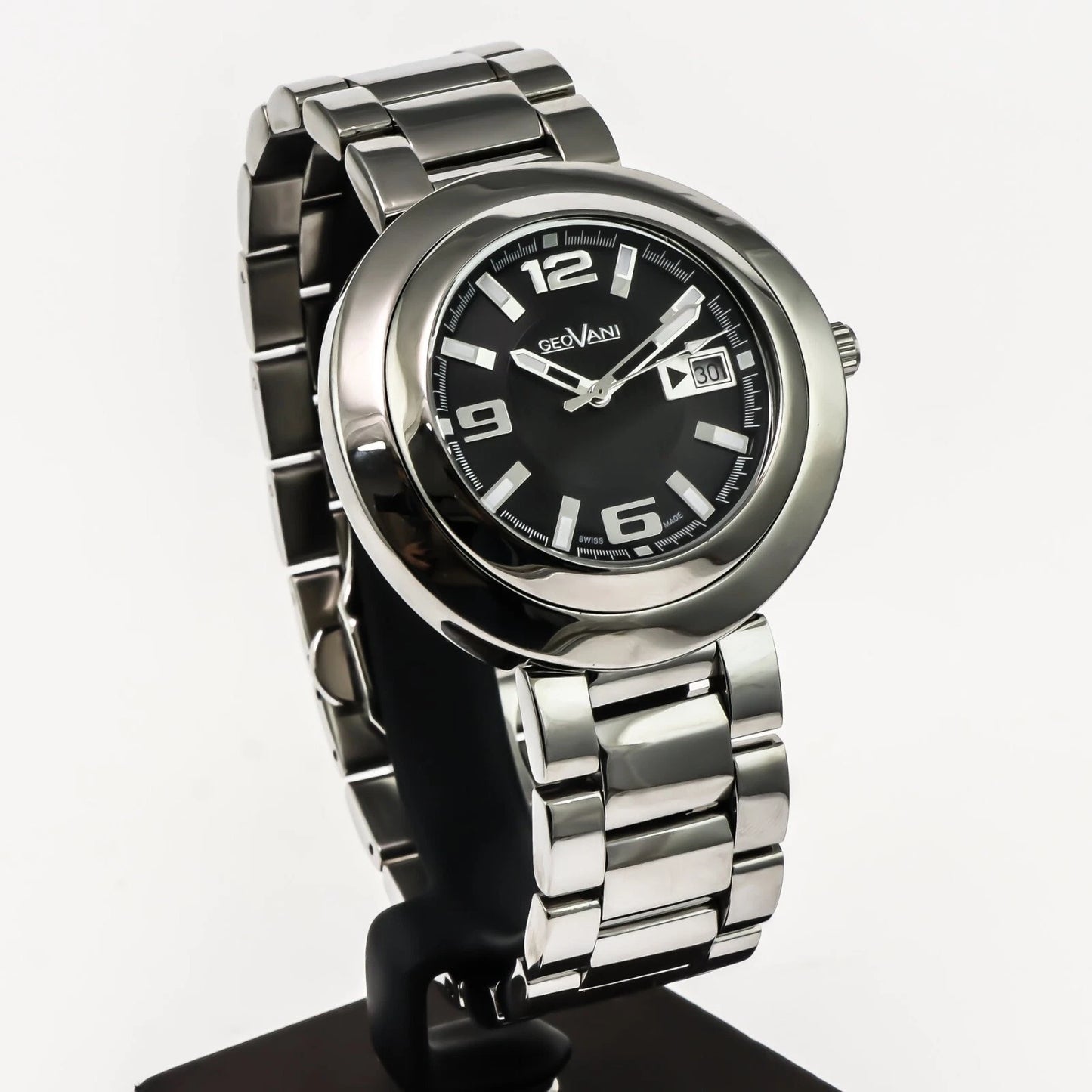 Geovani Swiss 44mm Stainless Steel Quartz Watch 3ATM GOB511
