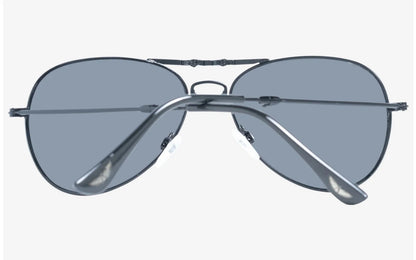 AVIATOR Sunglasses • AVGSR 635BKS • 100% UVA UVB • Foldable Full Rim • 59•49•145