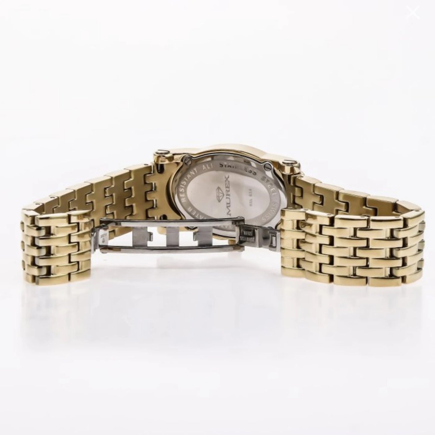 Murex Diamond Swiss Watch 34mm Black MOP Stainless Steel PVD Gold 3ATM RSL814