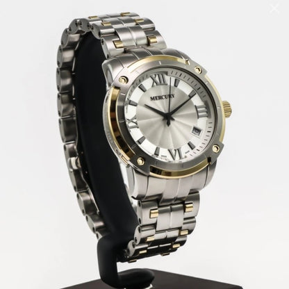 Mercury Swiss Watch 38.5mm Stainless Steel & PVD Gold Quartz 10ATM ME10240