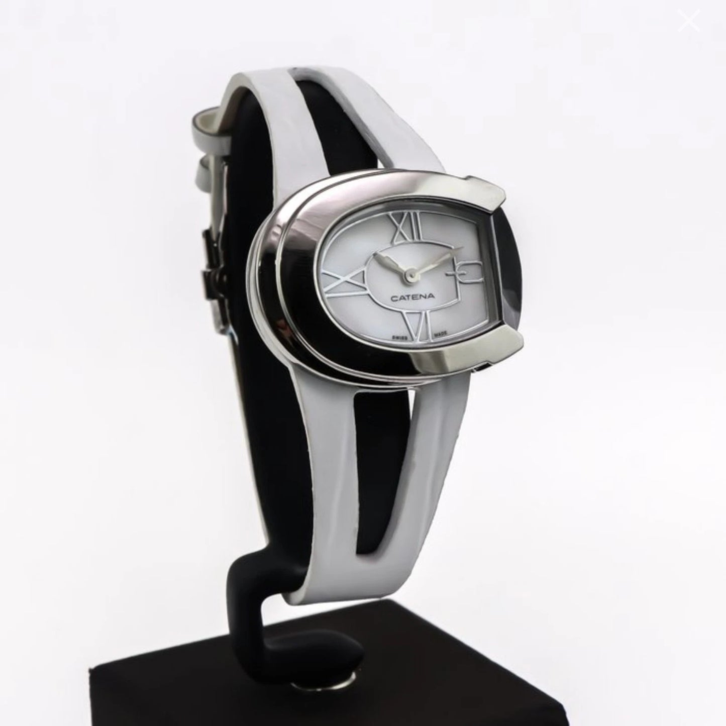 Catena Swiss 37mm Ronda Quartz Watch Stainless Steel 5ATM B001SCR13