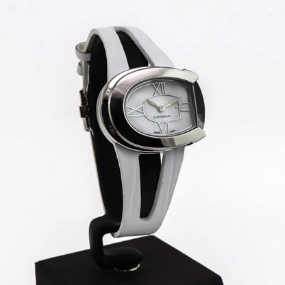 Catena Swiss 37mm Ronda Quartz Watch Stainless Steel 5ATM B001SCR13