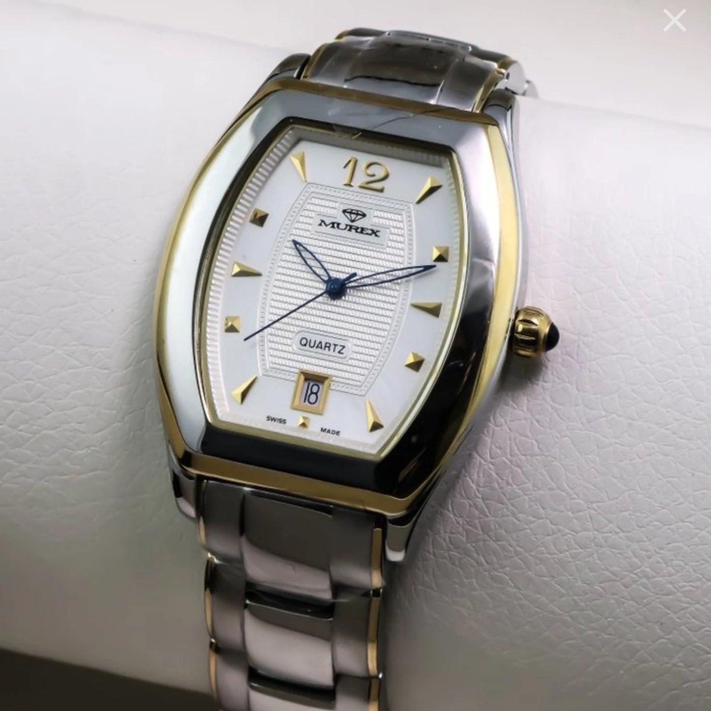 Murex Swiss Watch 45x42.5mm White Dial Stainless Steel Quartz 3ATM RSM542