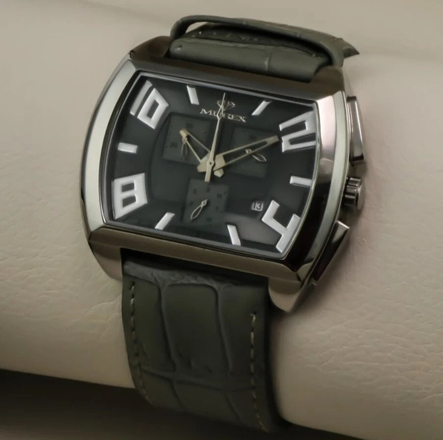 Murex• Swiss Chronograph Watch Stainless Steel Quartz 47.5x43.85mm ISC675