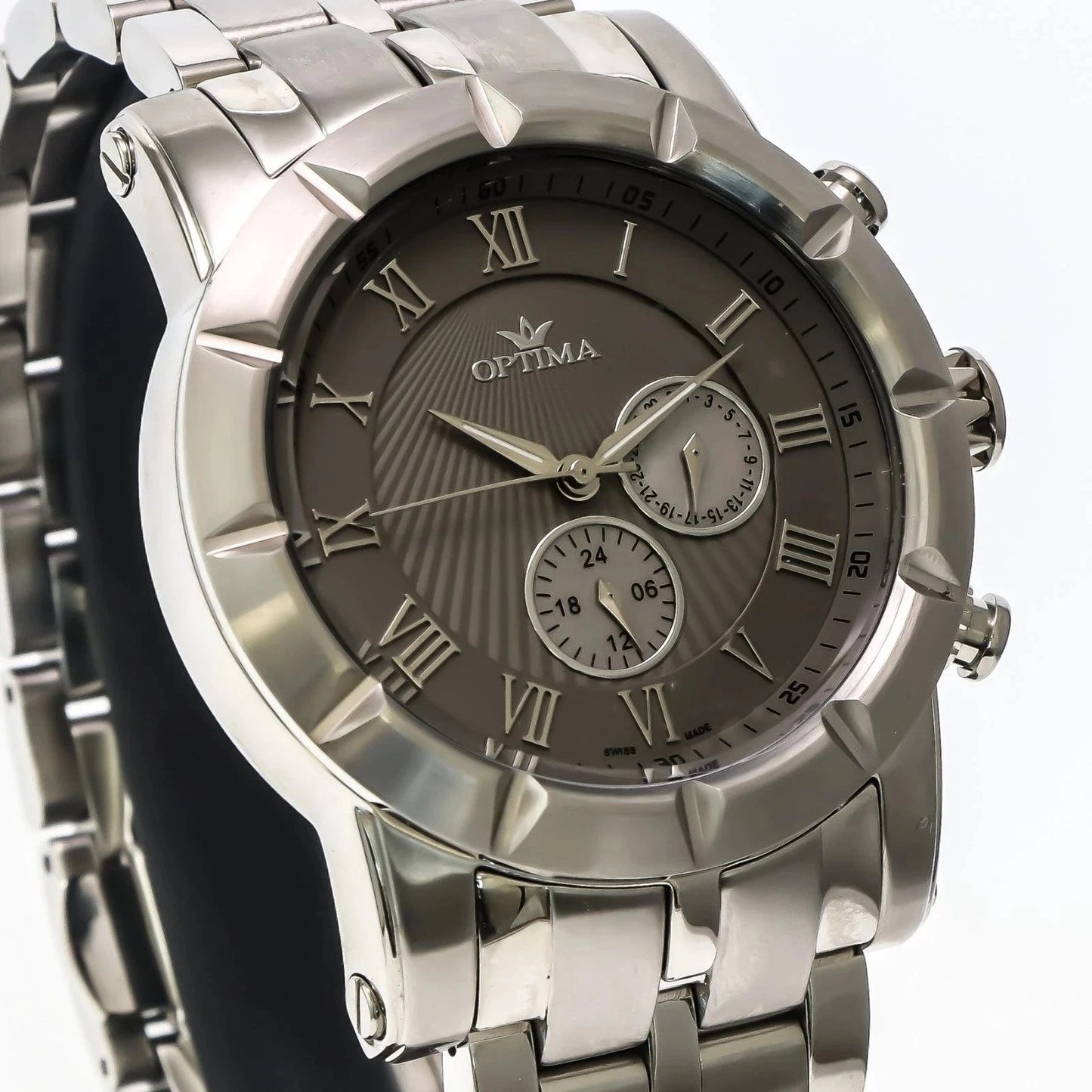 Optima • Swiss Watch • Stainless Steel • 45mm • Quartz • 5ATM • OSC299