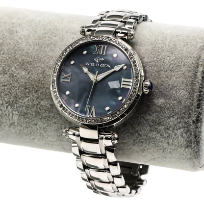 Murex • Swiss Watch • Stainless Steel • 37mm • Quartz • 3ATM • MUL538 Gem Inlaid