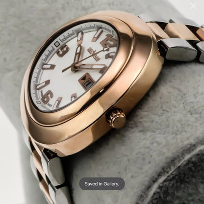 Geovani Swiss 38mm Stainless Steel & PVD Rose Gold Quartz Watch 3ATM GOL511