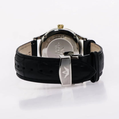 Optima Swiss Watch 39mm Stainless Steel PVD Gold Quartz 5ATM OSl352