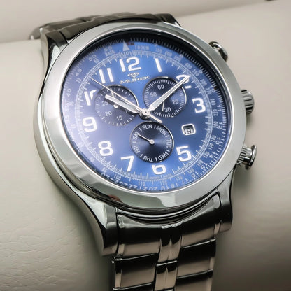 Murex Swiss 45mm Chronograph Watch Stainless Steel Quartz 5 ATM• MUC533