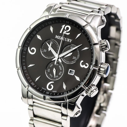 MERCURY Swiss Chronograph Watch Stainless Steel Quartz ME10245 Men