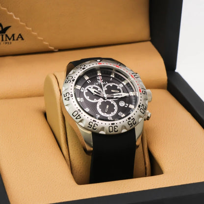 Optima • Swiss Chronograph Watch • Stainless Steel • Quartz 47mm • 5ATM• OSC342