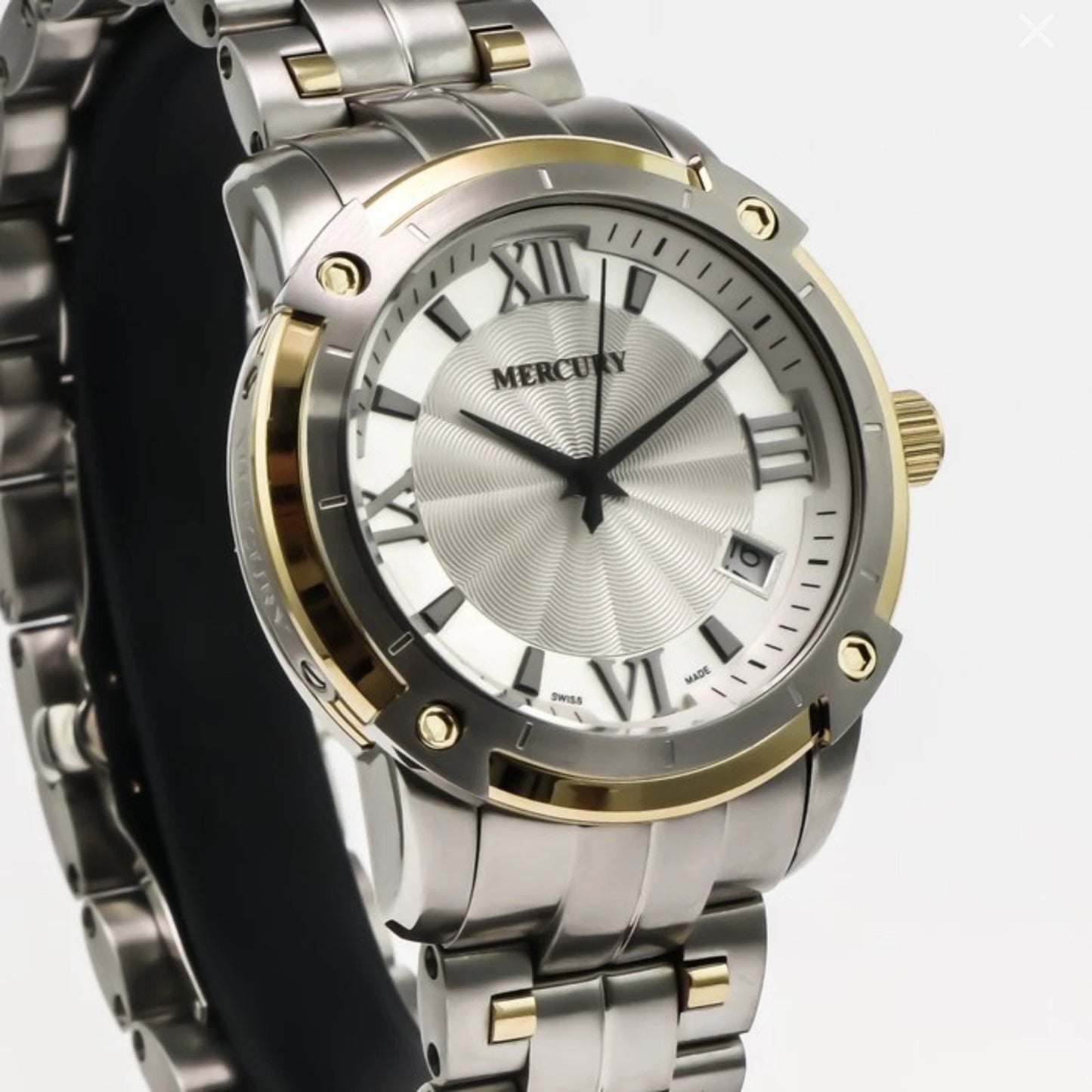 Mercury Swiss Watch 38.5mm Stainless Steel & PVD Gold Quartz 10ATM ME10240