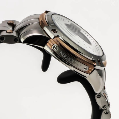 Mercury Swiss 39mm Stainless Steel & Rose Gold Quartz Watch 10ATM ME10240