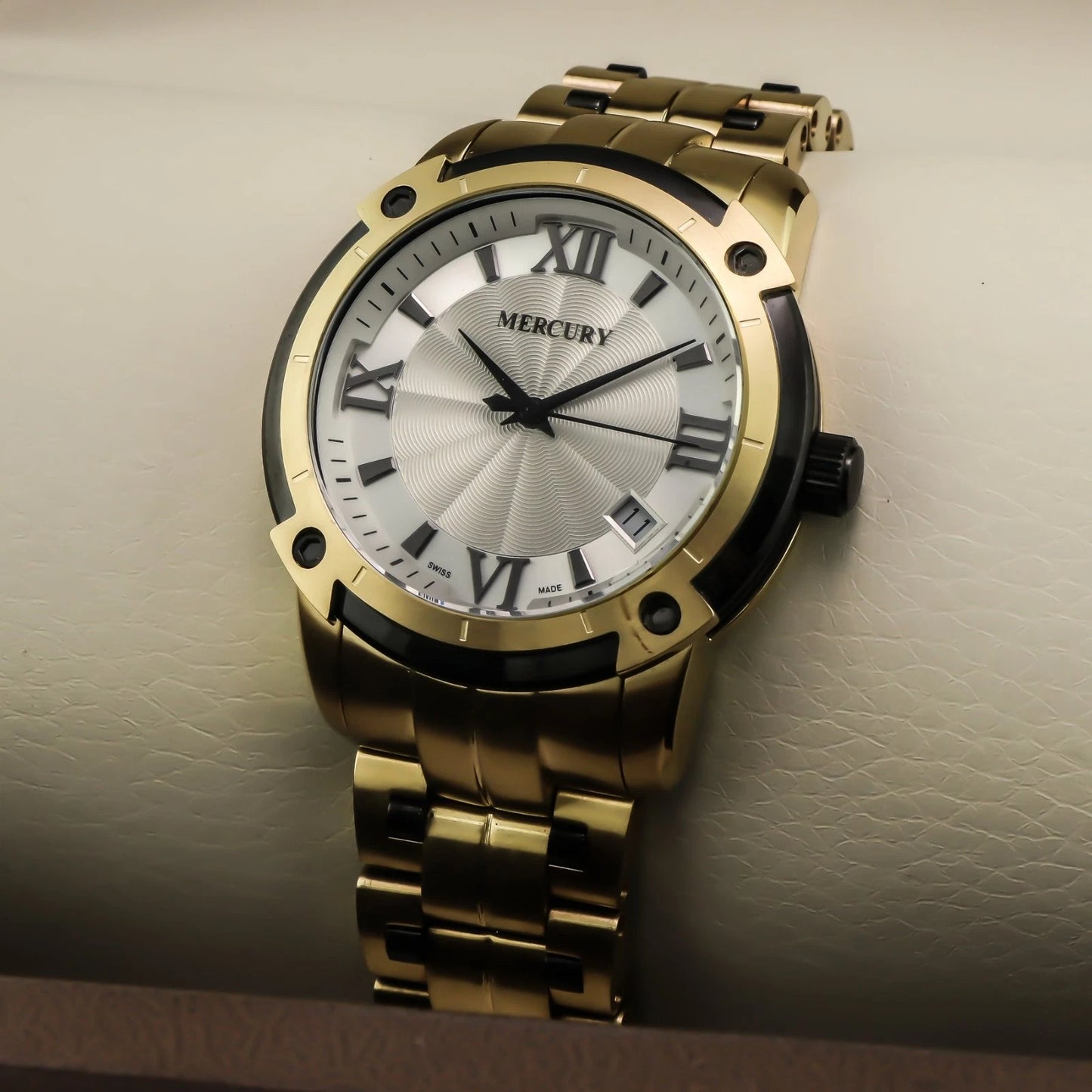 Mercury Swiss Watch Stainless Steel Quartz 38.5mm 10ATM ME10240
