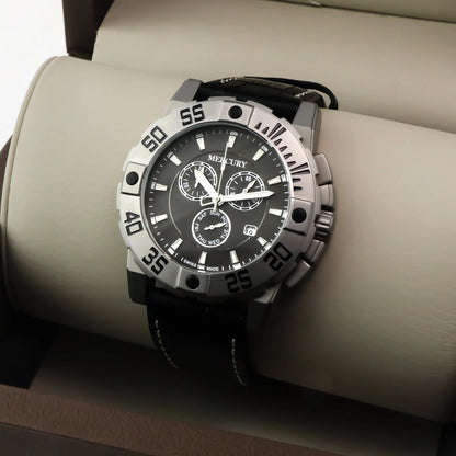 Mercury Swiss 44mm Stainless Steel Quartz Chronograph Watch 5ATM ME10225