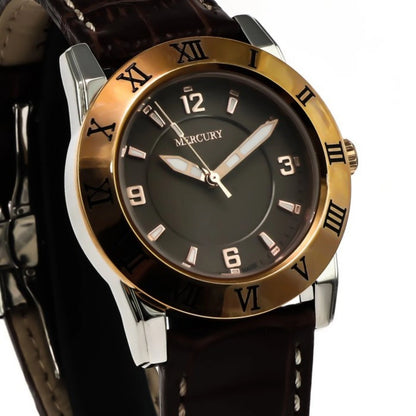 Mercury Swiss Watch 36mm Stainless Steel & PVD Rose Gold Quartz 5ATM ME10230