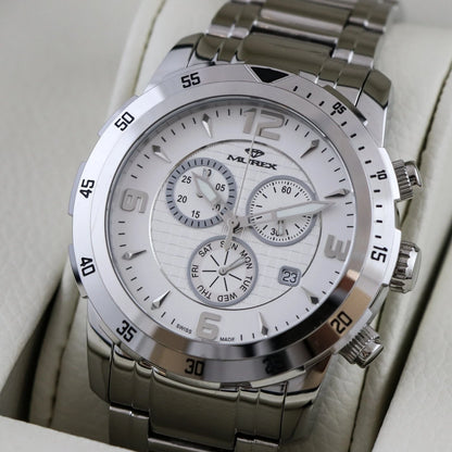 Murex Swiss 45mm Chronograph Watch Stainless Steel Quartz 5 ATM MUC508