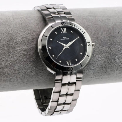Murex • Swiss Watch • Stainless Steel • Quartz • 37mm • MUL502 • 5ATM Black MOP