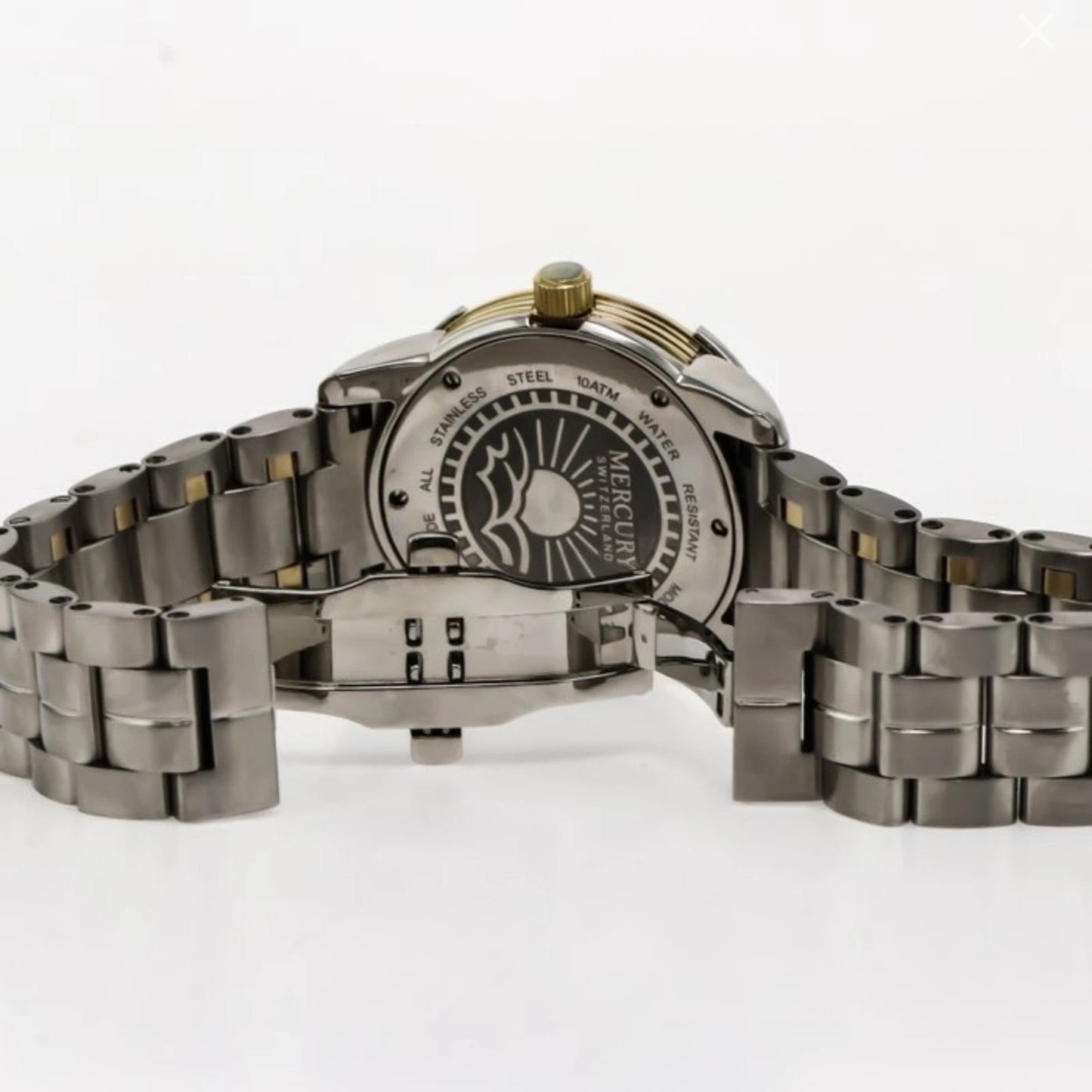 Mercury Swiss Watch 38.5mm Stainless Steel & PVD Gold Quartz 10ATM ME10240