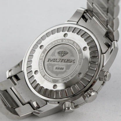 Murex Swiss 45mm Chronograph Watch Stainless Steel Quartz 5 ATMMUC508