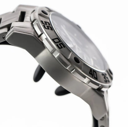 Mercury Swiss 44mm Stainless Steel Quartz Chronograph Watch 5ATM • ME10225